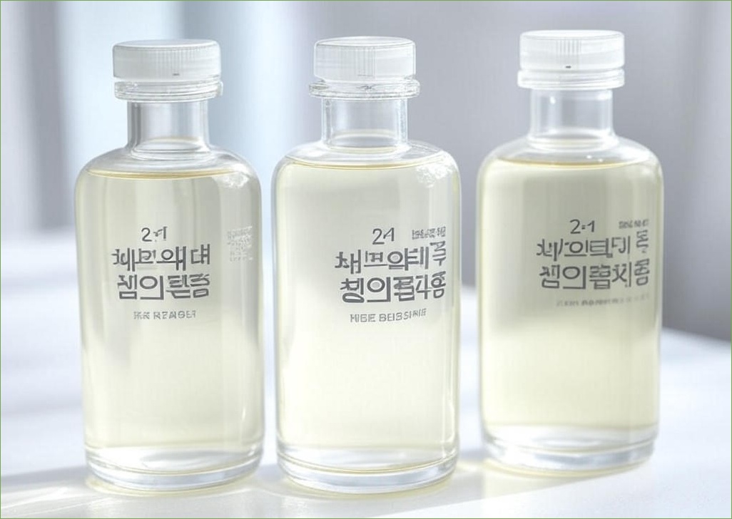 2+1 네오플램 식약처인증 자동개폐 유리 오일병세트 3P 500ml 화이트, 3개, 500ml