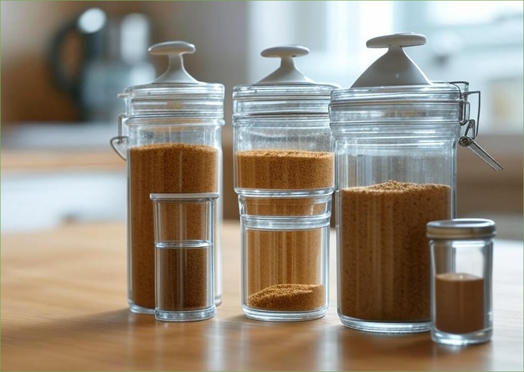 플라팜 길이조절 스푼일체형 밀폐 양념통, 300ml, 3개 - 이미지 1